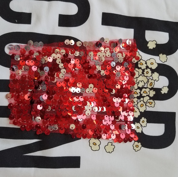 Super cute Girl popcorn sequins shirt - Picture 5 of 6
